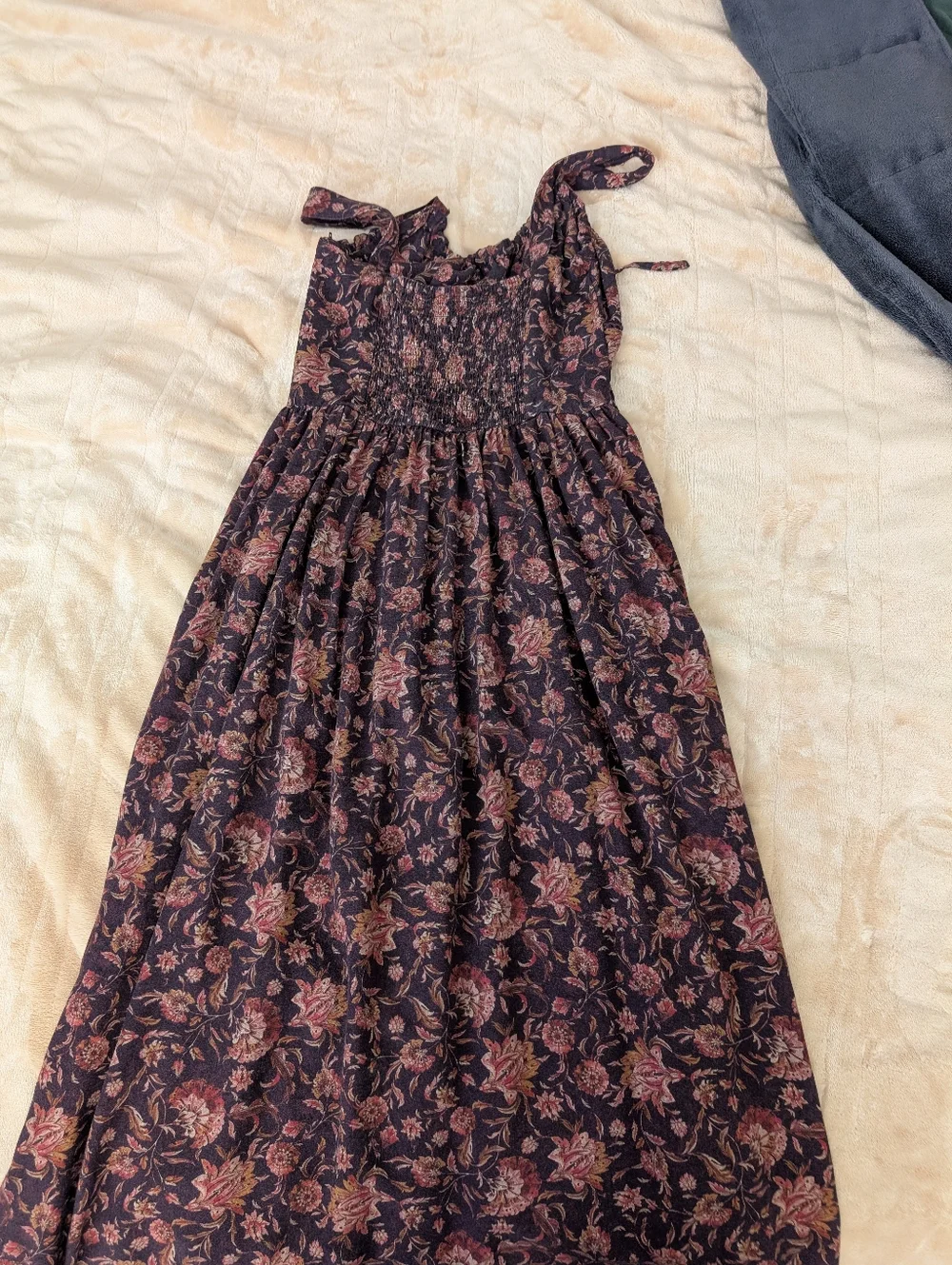 Skye Shirred Back Midaxi Dress US 2 - Picture 5 of 8